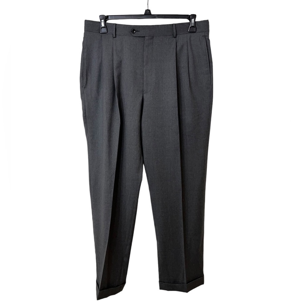 JOS A. BANK MENS DRESS SLACKS SIZE 35” INCHES 30” INSEAM 100 % WOOL☑️